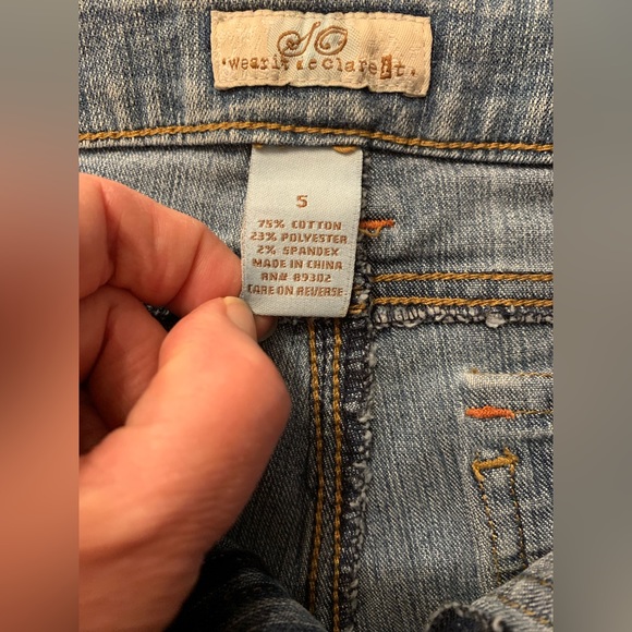 SO Wear it Declare it shortcut booty denim Jean shorts Women’s Size 5 - Picture 3 of 8